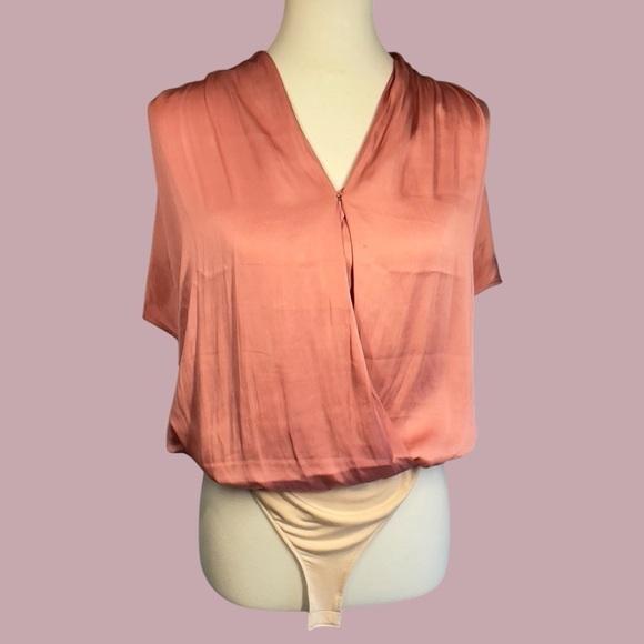 Paige Dijon Bodysuit in Lipstick Pink Small - Picture 6 of 14